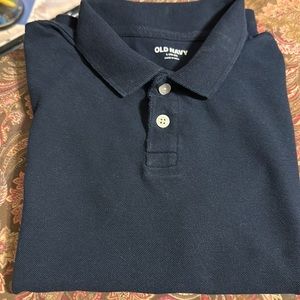 Old Navy kids large (10 to 12) navy short sleeve shirt.